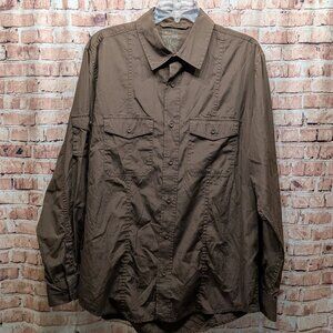 Old Navy 94 Shirt Brown Button Down Size Large
